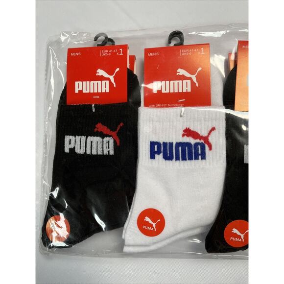 Puma Mens Ankle Socks 10 Pair Size UK 5-9 US 5.5-9.5 EUR 41-47 Multicolor - Picture 2 of 9